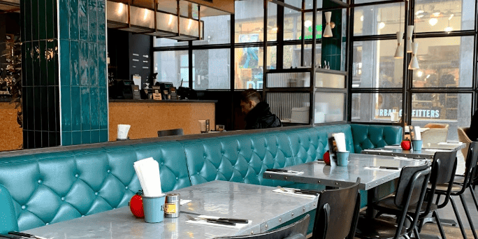 Gourmet Burger Kitchen (GBK) dublin inside atmosphere