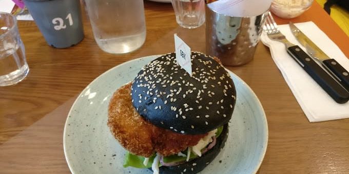 Gourmet Burger Kitchen (GBK) dublin veggie burger