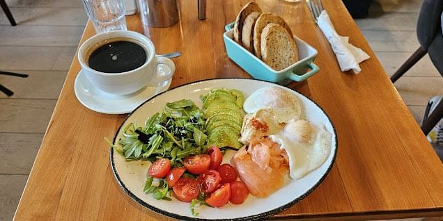 Panem Cafe dublin avocado and salmon with eggs breakfast