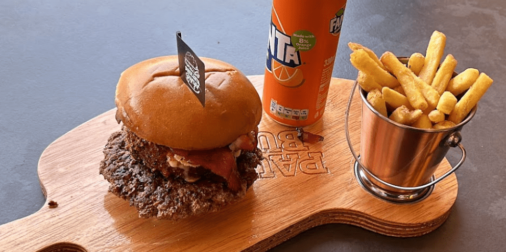 Paulista Burger restaurant dublin - smash burger meal with fries and drink