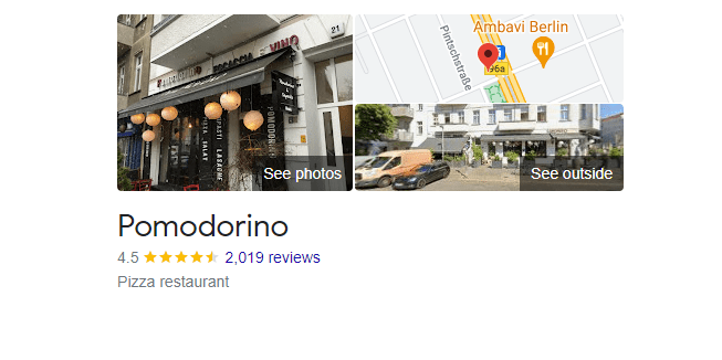 Pomodorino Pizza Place in Amsterdam - customer reviews and map location