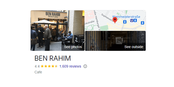 ben rahim coffeeshop berlin - customer reviews and map location