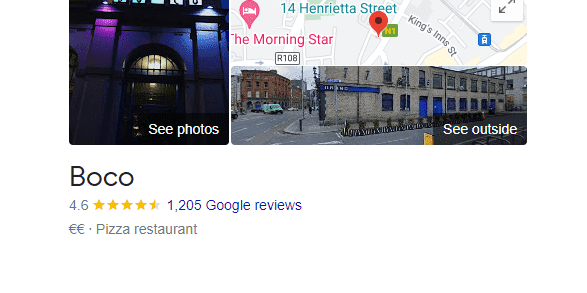 boco restaurant dublin reviews and map location