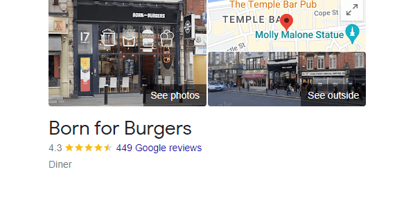 born for burgers dublin restaurant customer reviews and map location