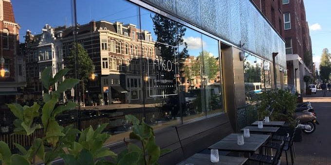 fiko pizza restaurant amsterdam - view of the terrace