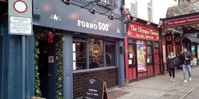 forno 500 dublin restaurant outside view