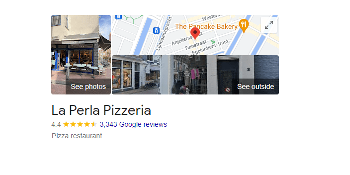 la perla pizzeria amsterdam - Customer reviews and map location