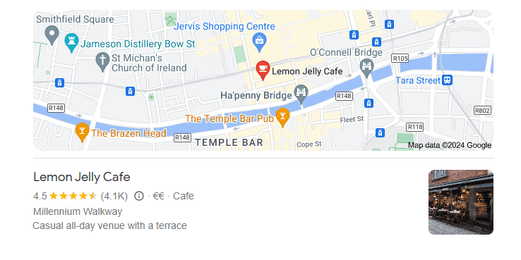 lemon jelly cafe dublin reviews and map location