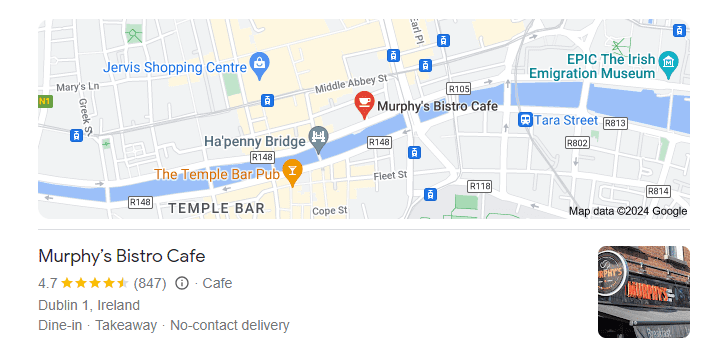 murphy's bistro cafe reviews and map location