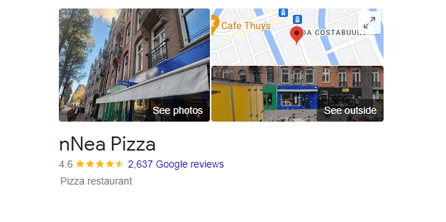 nnea pizza restaurant amsterdam - customer reviews and map location