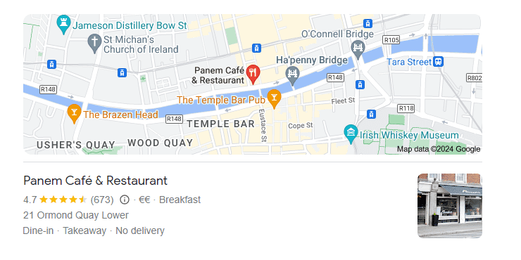 panem café restaurant dublin customer reviews and map location