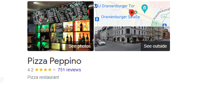 pizza peppino restaurant berlin - customer reviews and map location