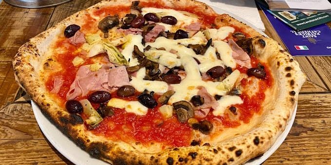 sano pizza dublin place ham and olives pizza