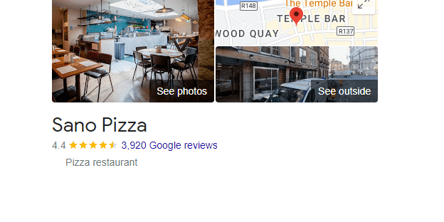 sano pizza dublin restaurant customer reviews and map location