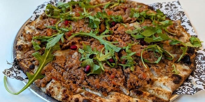 zaatar dublin restaurant minced meat pizza