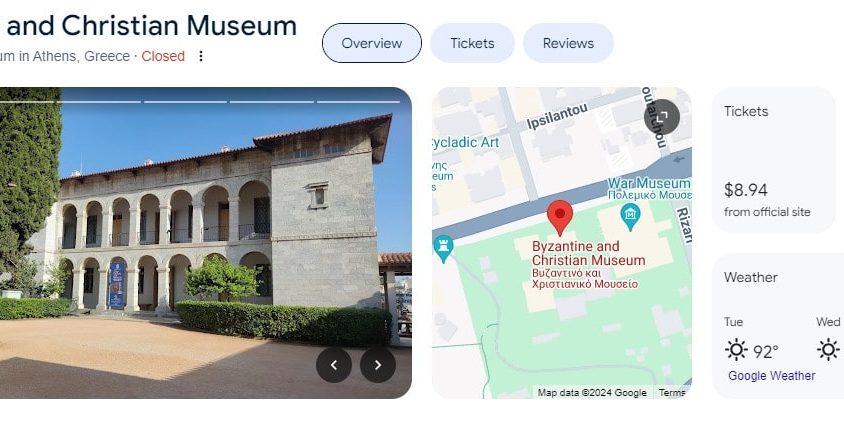 Byzantine and Christian Museum Athina - Google Review