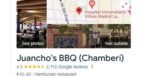 Juancho’s BBQ Mardir - google Reviews