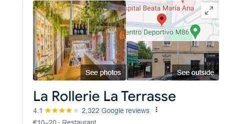 La Rollerie La Terrasse Madrid - Google Review