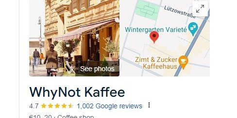 WhyNot Kaffee Berlin - Google Review